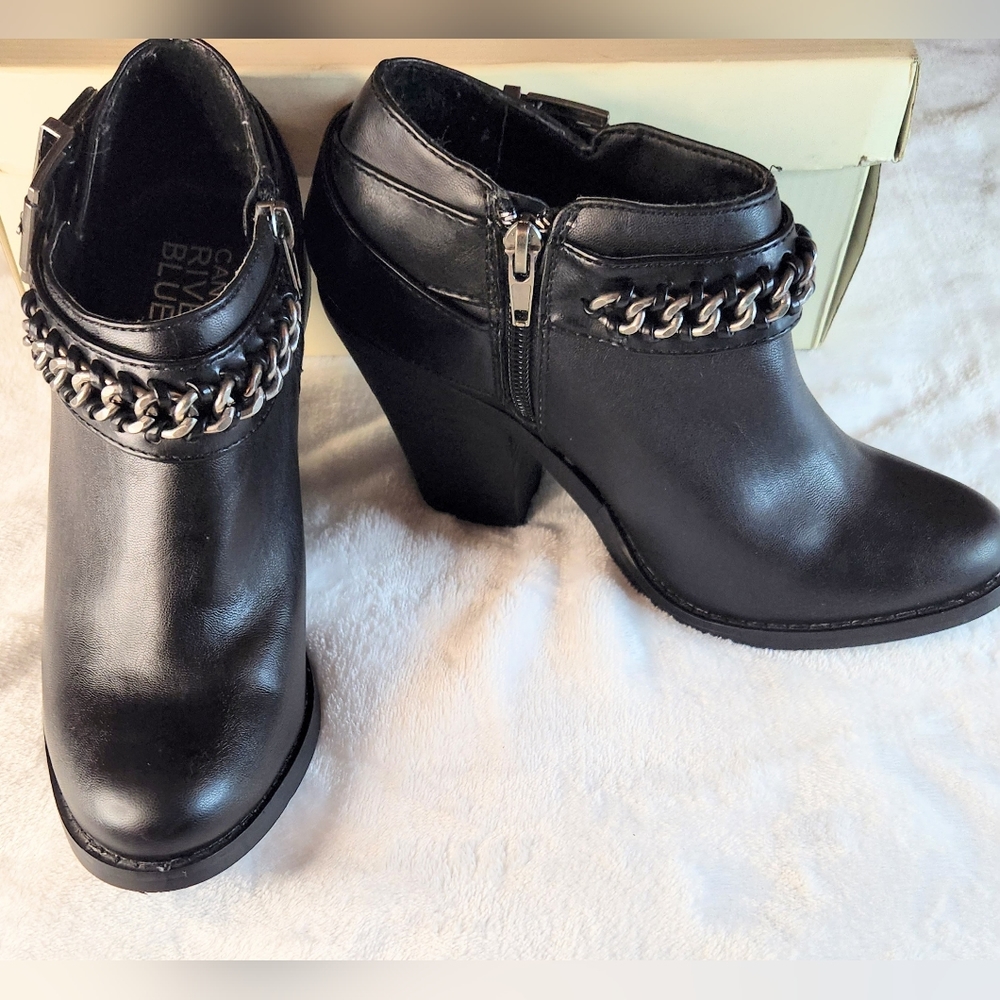 Black Ankle Boots Canyon River Blues  7